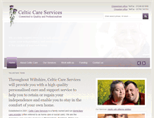Tablet Screenshot of celticcare.co.uk